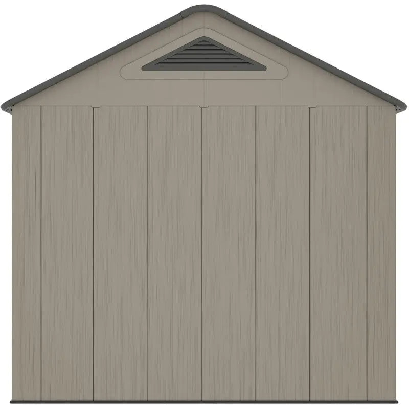 Abri de jardin HDPE Sunlife 4,5m² crème et gris + plancher - JOBU Ma boutique