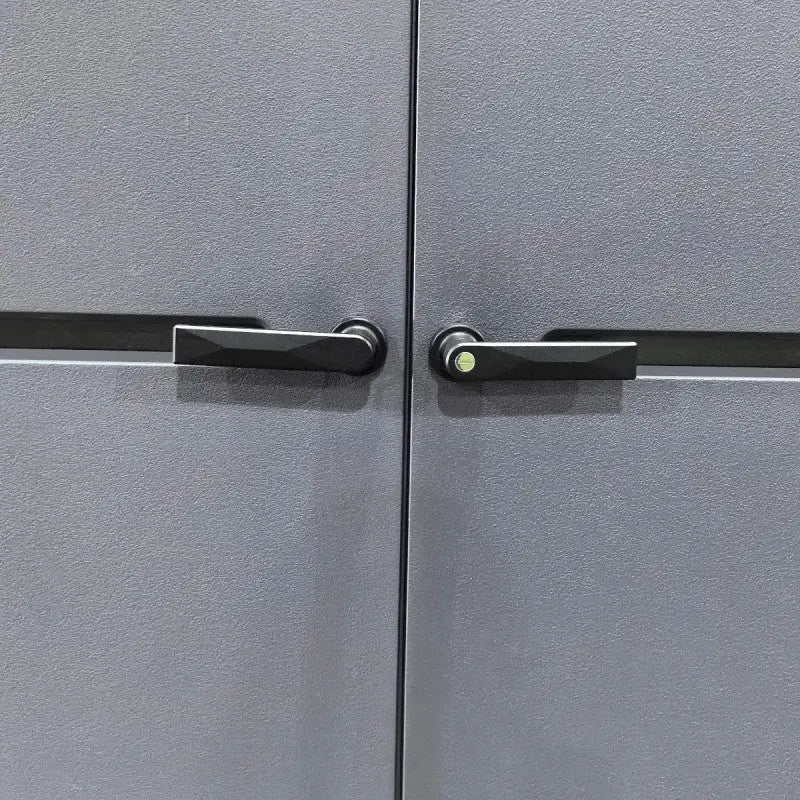 Abri de jardin HDPE Sunlife 4,5m² crème et gris + plancher - JOBU Ma boutique