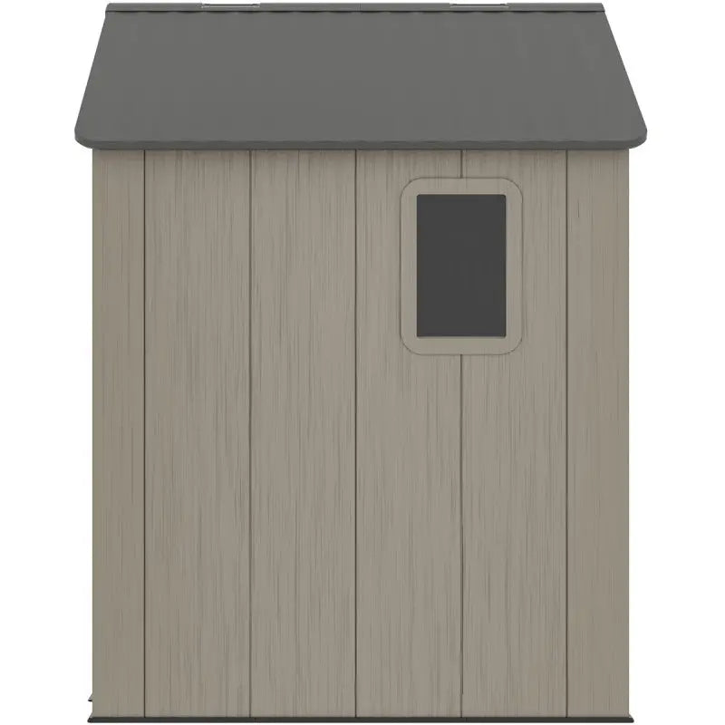 Abri de jardin HDPE Sunlife 4,5m² crème et gris + plancher - JOBU Ma boutique