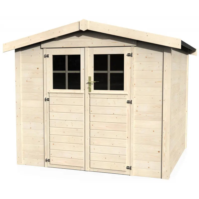 Abri de jardin Marly 6,14m² en bois massif 28mm avec double porte – Décor et Jardin Ma boutique