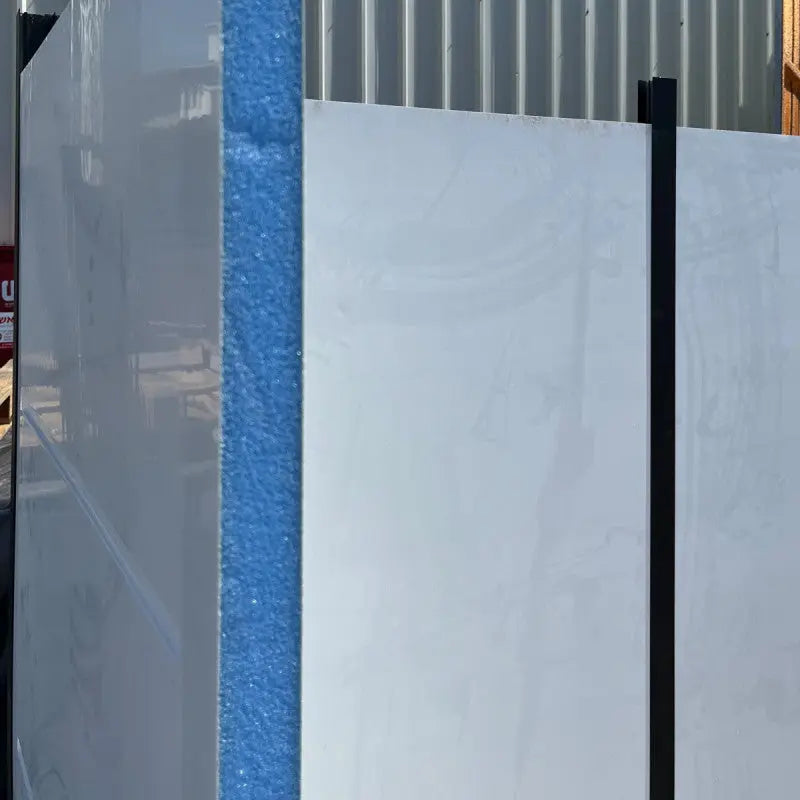 Abri de jardin modulaire isolé 1x1m blanc - plancher inclus - Everbox Ma boutique