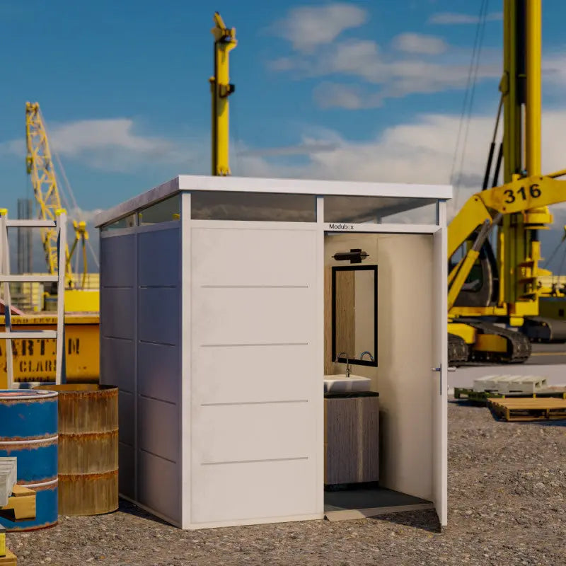 Abri de jardin modulaire isolé 2x2m blanc - plancher inclus - Everbox Ma boutique