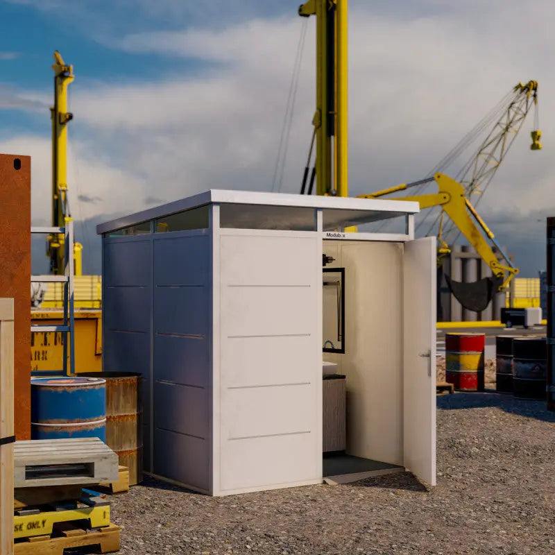 Abri de jardin modulaire isolé 2x2m blanc - plancher inclus - Everbox Ma boutique