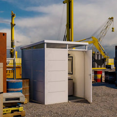 Abri de jardin modulaire isolé 2x2m blanc - plancher inclus - Everbox Ma boutique