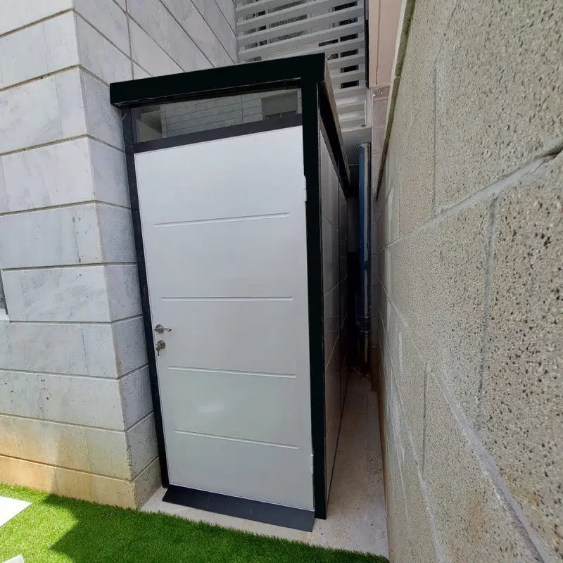 Abri de jardin modulaire isolé 3x1m profils noirs - plancher inclus - Everbox Ma boutique