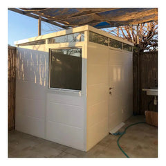 Abri de jardin modulaire isolé 3x2m blanc - plancher inclus - Everbox Ma boutique