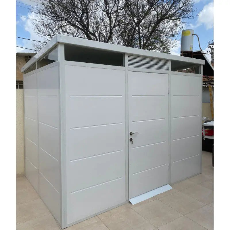 Abri de jardin modulaire isolé 3x2m blanc - plancher inclus - Everbox Ma boutique