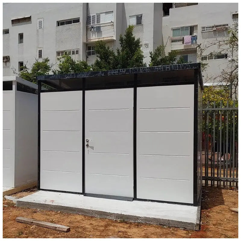 Abri de jardin modulaire isolé 3x2m profils noirs - plancher inclus - Everbox Ma boutique