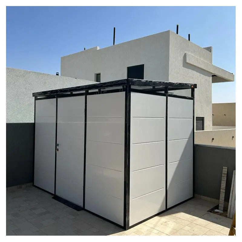 Abri de jardin modulaire isolé 3x2m profils noirs - plancher inclus - Everbox Ma boutique