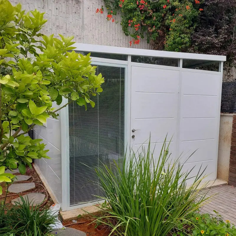 Abri de jardin modulaire isolé 3x3m blanc - plancher inclus - Everbox Ma boutique