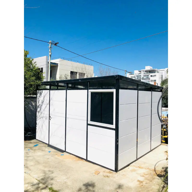 Abri de jardin modulaire isolé 4x3m profils noirs - plancher inclus - Everbox Ma boutique