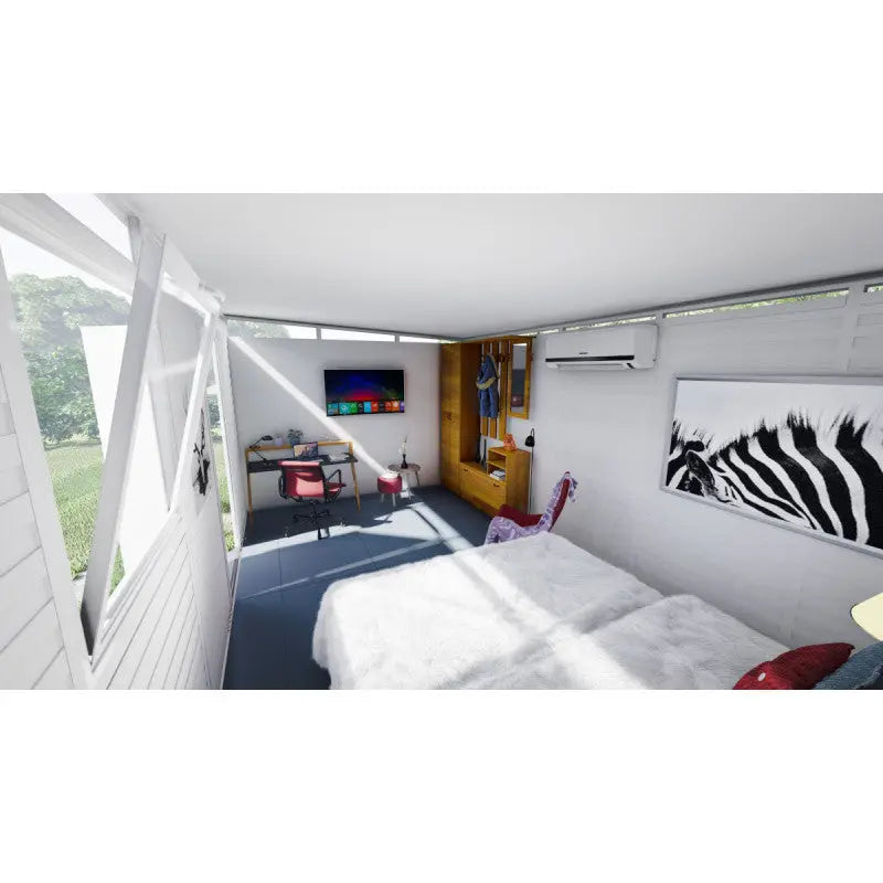 Abri de jardin modulaire isolé 5x3m profils noirs - plancher inclus - Everbox Ma boutique