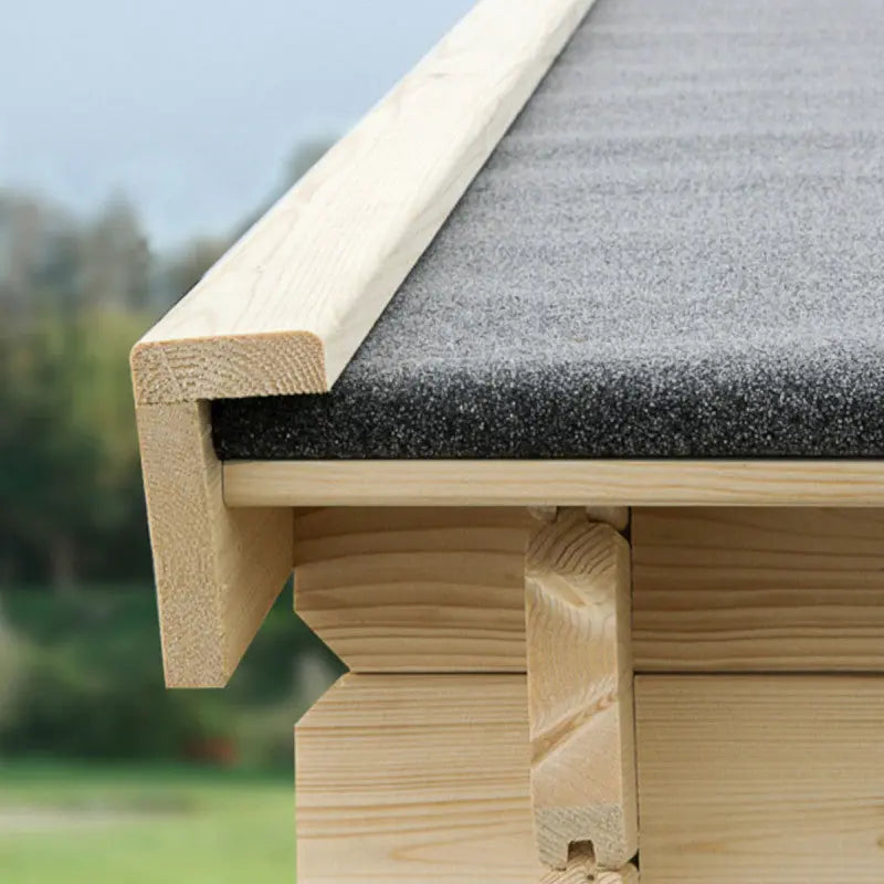 Abri de jardin monopente en bois massif 10,48 m² avec 2 espaces et cloison - Eden Ma boutique