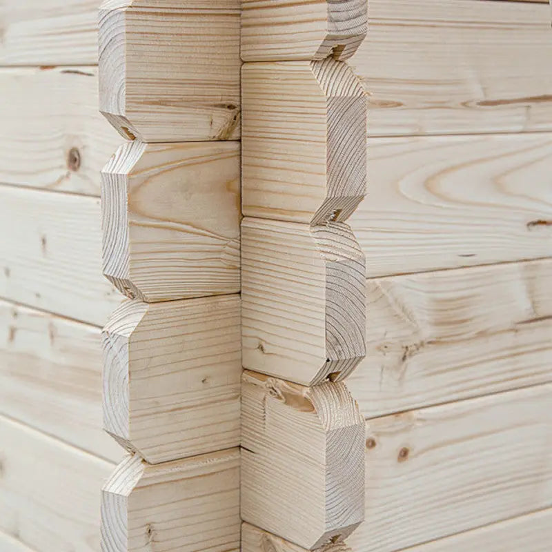 Abri de jardin monopente en bois massif 10,48 m² avec 2 espaces et cloison - Eden Ma boutique