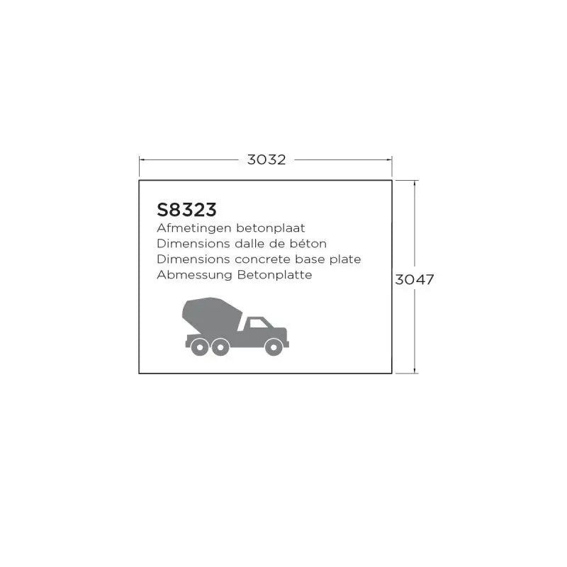 Abri de jardin Odense 9,19m² en bois massif 28mm à toit plat - SOLID Ma boutique