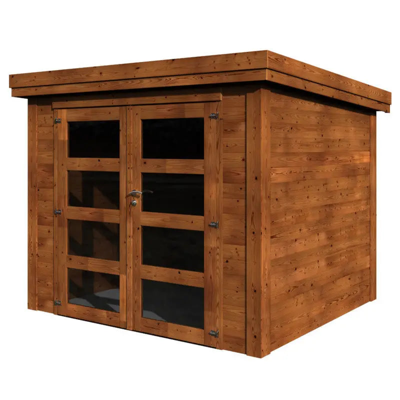 Abri de jardin Pico 6,46m² en bois traité autoclave 28mm avec double porte – Décor et Jardin Ma boutique