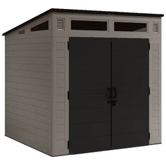 Abri de jardin polyéthylène 25mm gris foncé 4,88m² Modern + plancher - SUNCAST Ma boutique