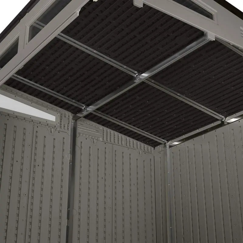 Abri de jardin polyéthylène 25mm gris foncé 4,88m² Modern + plancher - SUNCAST Ma boutique