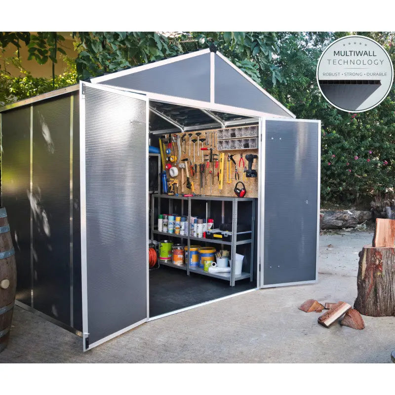 Abri de jardin RUBICON 5,4m² en aluminium et polycarbonate - Canopia by Palram Ma boutique