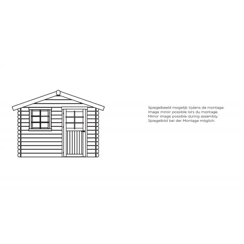 Abri de jardin Sologne 8,88m² en bois massif 28mm autoclave - SOLID Ma boutique