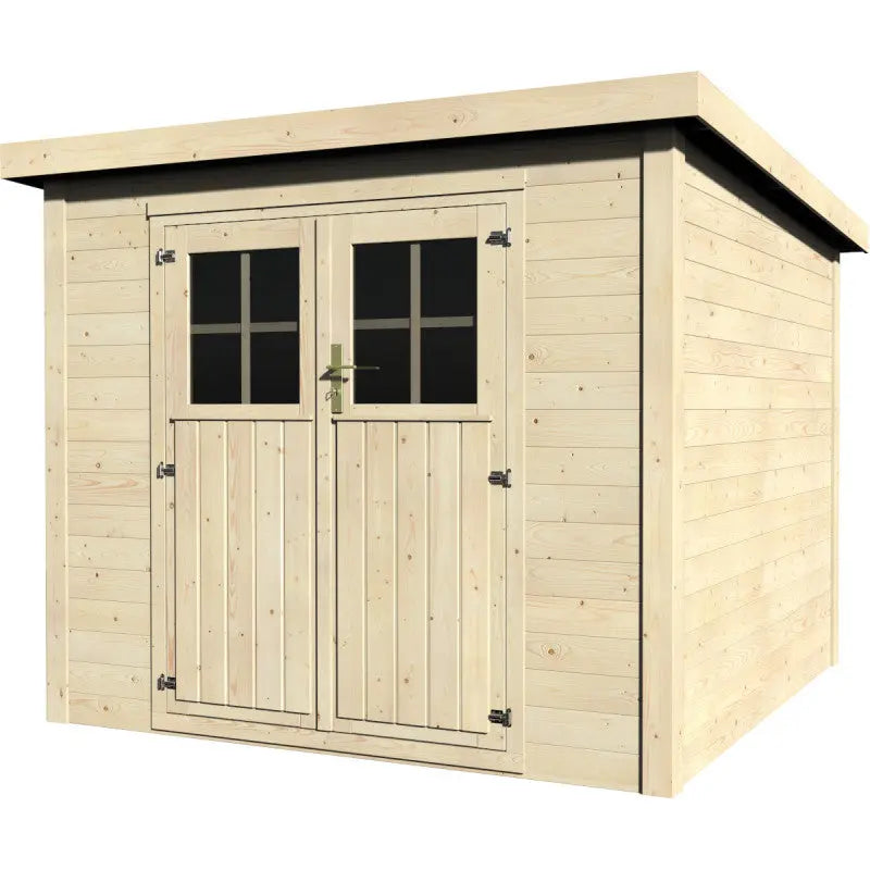 Abri de jardin Talion 6,35m² en bois massif 19mm avec double porte – Décor et Jardin Ma boutique
