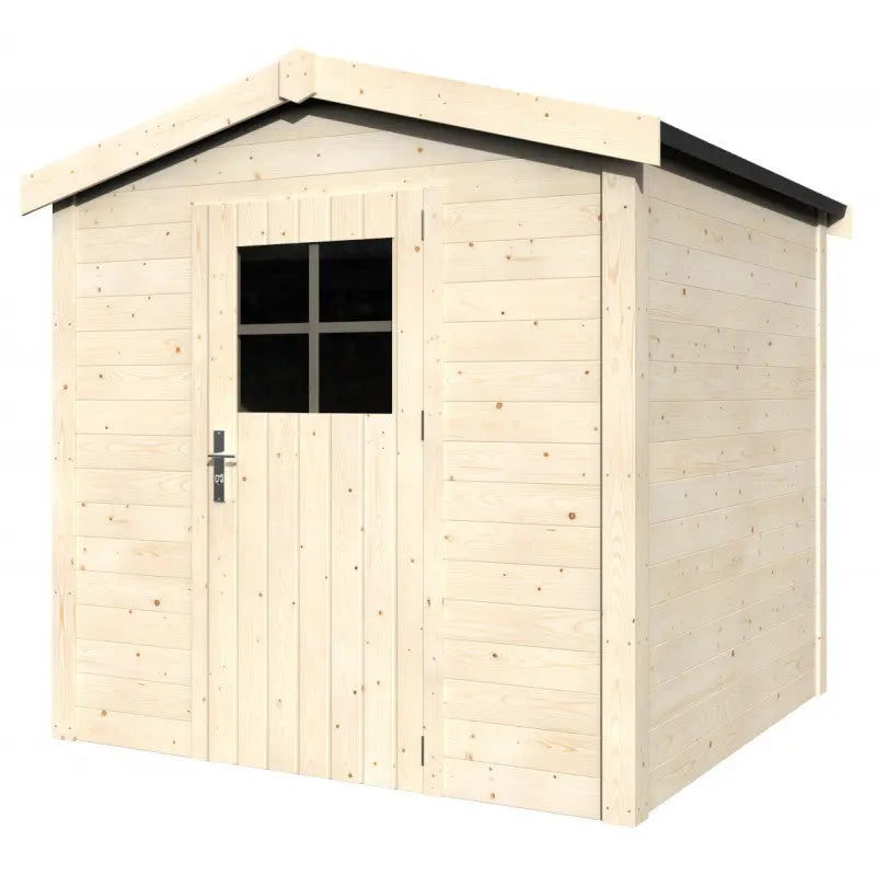 Abri de jardin Tison 4,64m² en bois massif 19mm avec porte simple – Décor et Jardin Ma boutique
