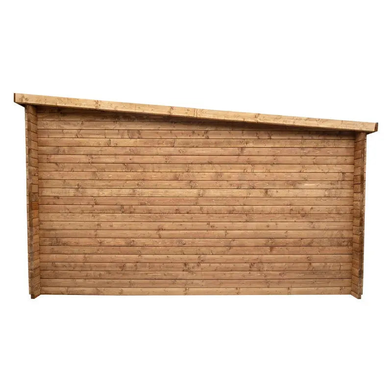 Abri de jardin toit plat 16m² PENTY - madriers 40mm traité - Gardy Shelter Ma boutique