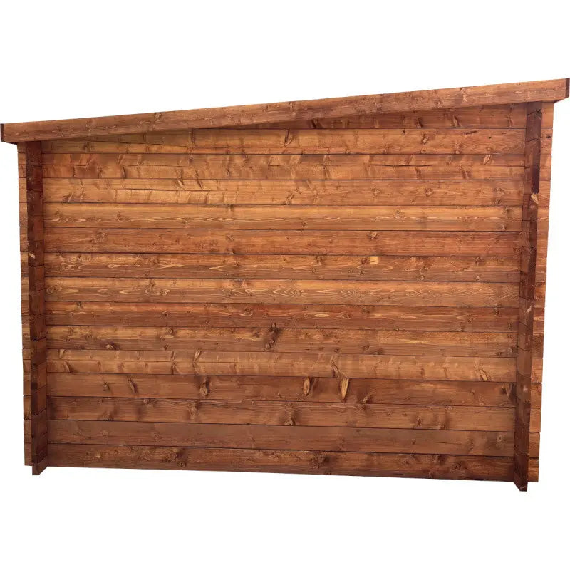 Abri de jardin toit plat 9m² PENTY BIS - madriers 40mm épaisseurs x 140mm hauteur traité - Gardy Shelter Ma boutique