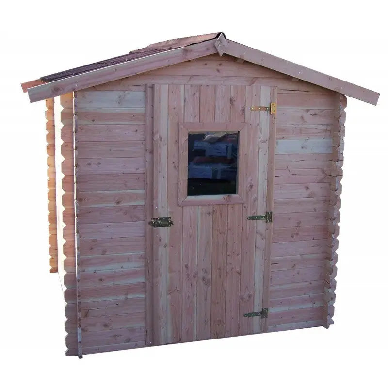 Abri de jardin en Douglas DUBLIN 4,28m² madriers 28mm + couverture Onduline - HABRITA Ma boutique