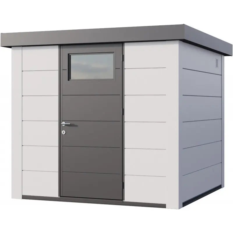 Abri en acier galvanisé blanc 5,7m² Eleganto 2424 Telluria Ma boutique