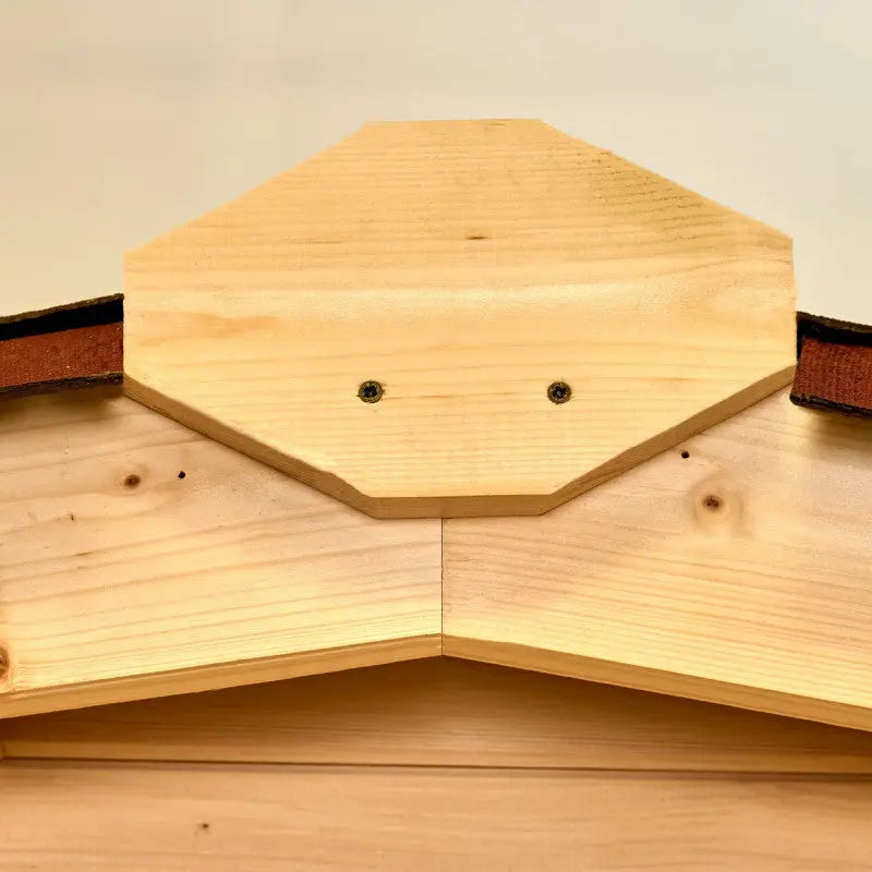 Abri en bois massif 12m² – madriers 28mm + couverture plaques ondulées - Habrita Ma boutique