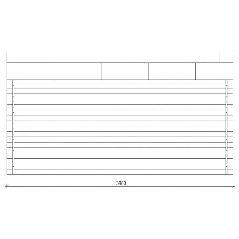 Abri en bois massif 16m² PRIMO 28mm traité teinté marron Gardy Shelter Ma boutique