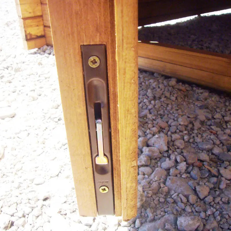 Abri en bois massif 16m² PRIMO 28mm traité teinté marron Gardy Shelter Ma boutique