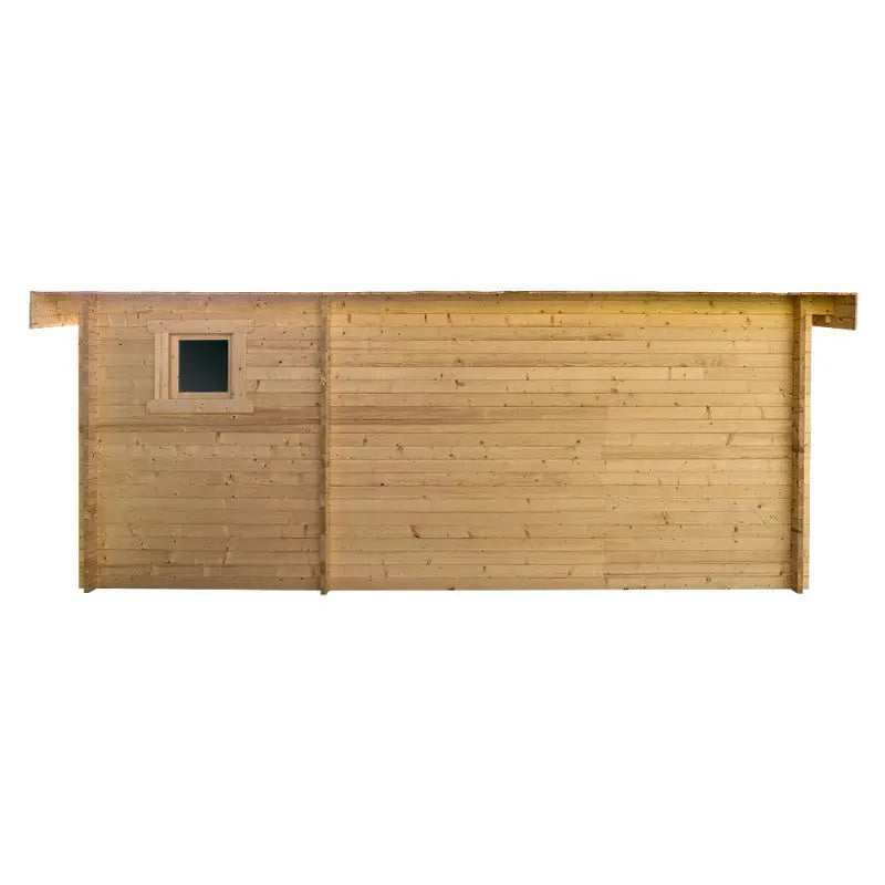 Abri en bois massif 19,25m² cloisonné MODERNE 40mm Gardy Shelter Ma boutique