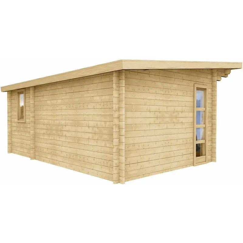 Abri en bois massif 19,25m² cloisonné MODERNE 40mm Gardy Shelter Ma boutique