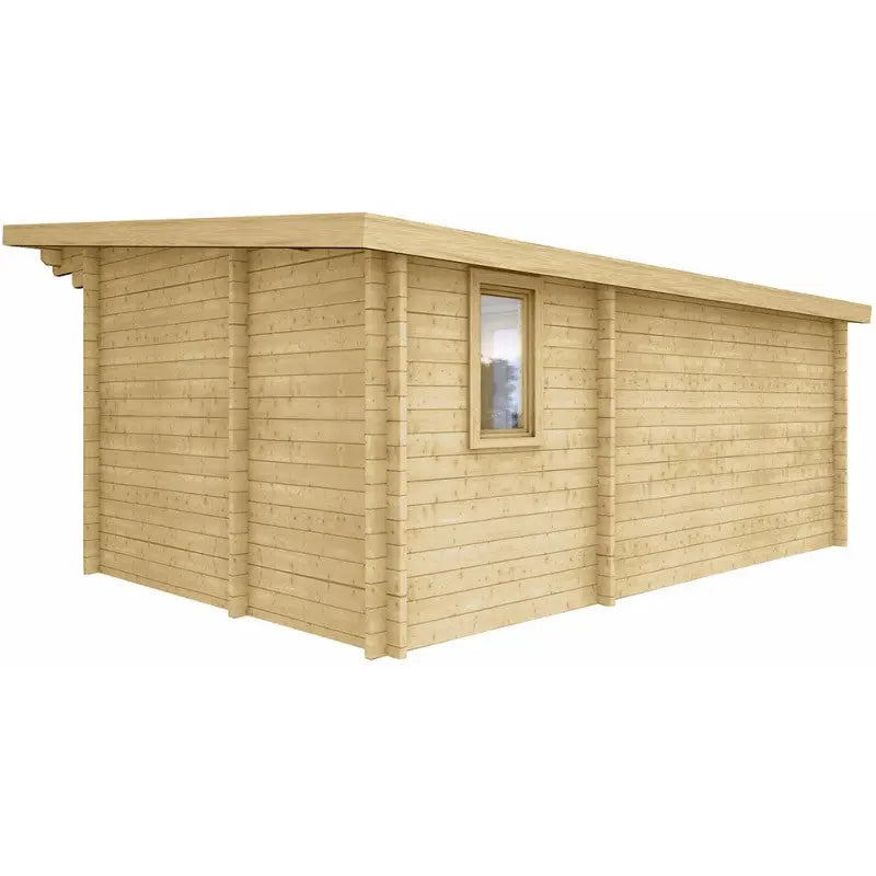 Abri en bois massif 19,25m² cloisonné MODERNE 40mm Gardy Shelter Ma boutique