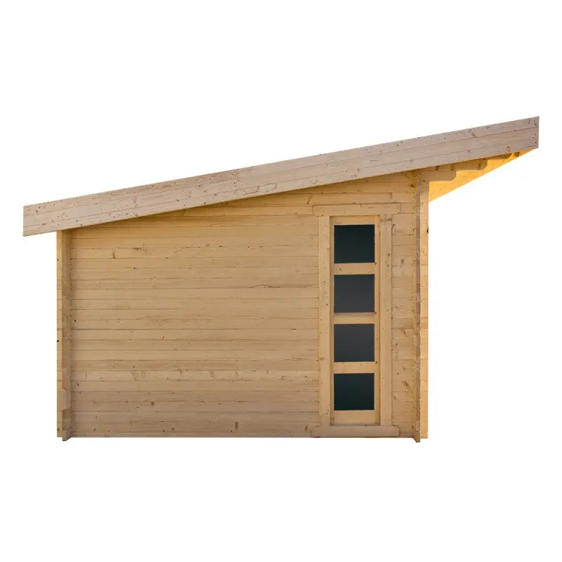 Abri en bois massif 19,25m² cloisonné MODERNE 40mm Gardy Shelter Ma boutique