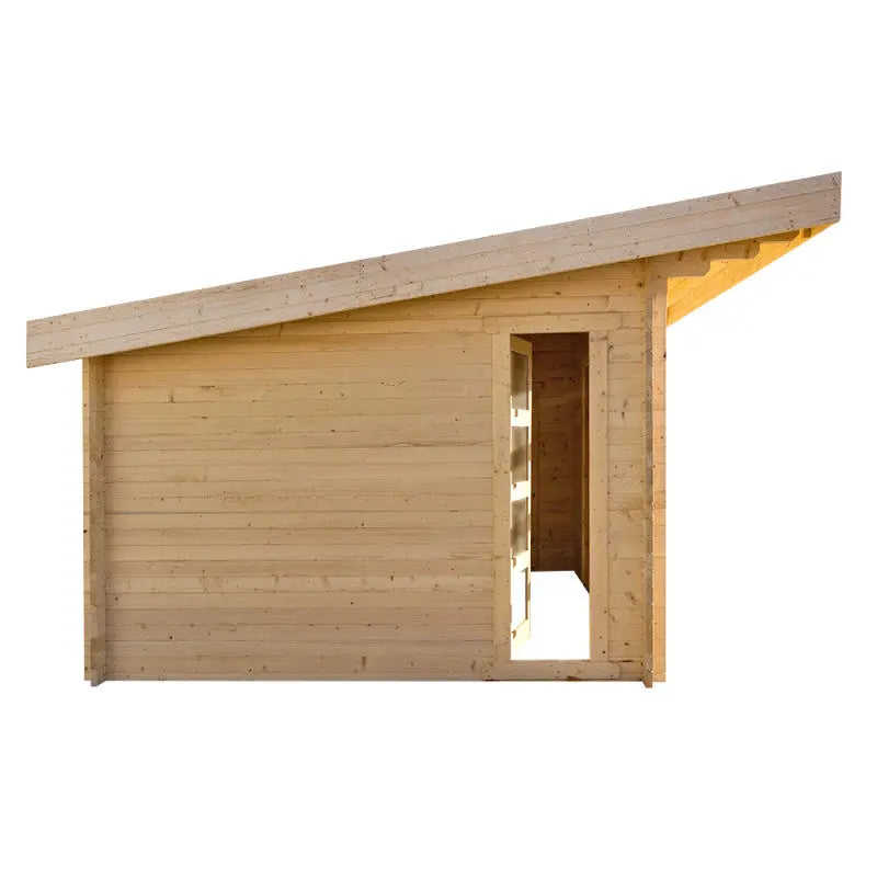 Abri en bois massif 19,25m² cloisonné MODERNE 40mm Gardy Shelter Ma boutique