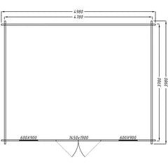Abri en bois massif 19,8m² PLUS 28mm traité teinté marron Gardy Shelter Ma boutique
