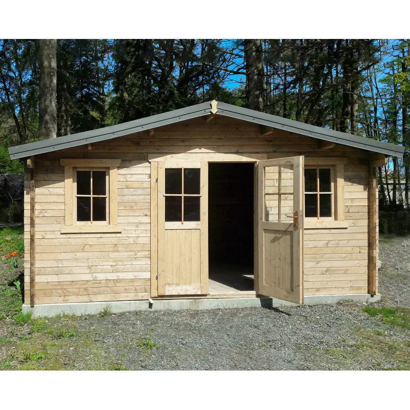 Abri en bois massif 19,8m² PLUS 40mm brut Gardy Shelter Ma boutique