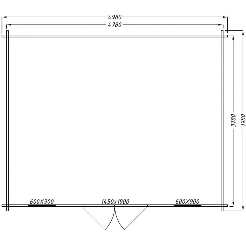 Abri en bois massif 19,8m² PLUS 40mm traité teinté marron Gardy Shelter Ma boutique