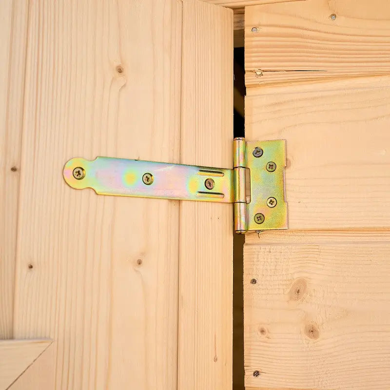 Abri en bois massif 5,76m² Habrita – panneaux 16mm + plancher + couverture plaques ondulées Ma boutique