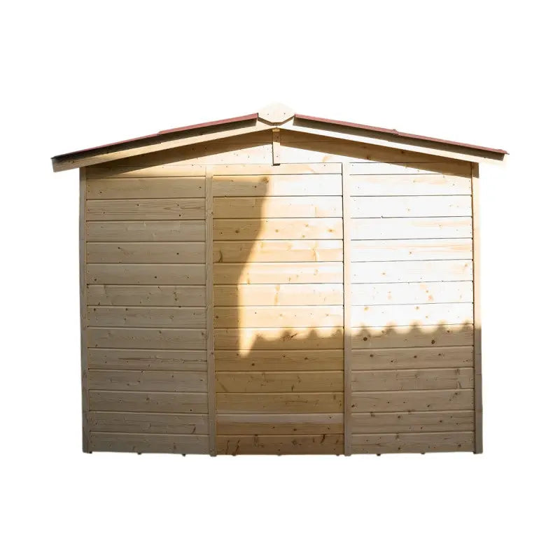 Abri en bois massif 5,76m² Habrita – panneaux 16mm + plancher + couverture plaques ondulées Ma boutique