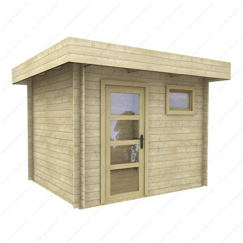 Abri en bois massif 7,5m² MODERNE - madriers 28mm Gardy Shelter Ma boutique