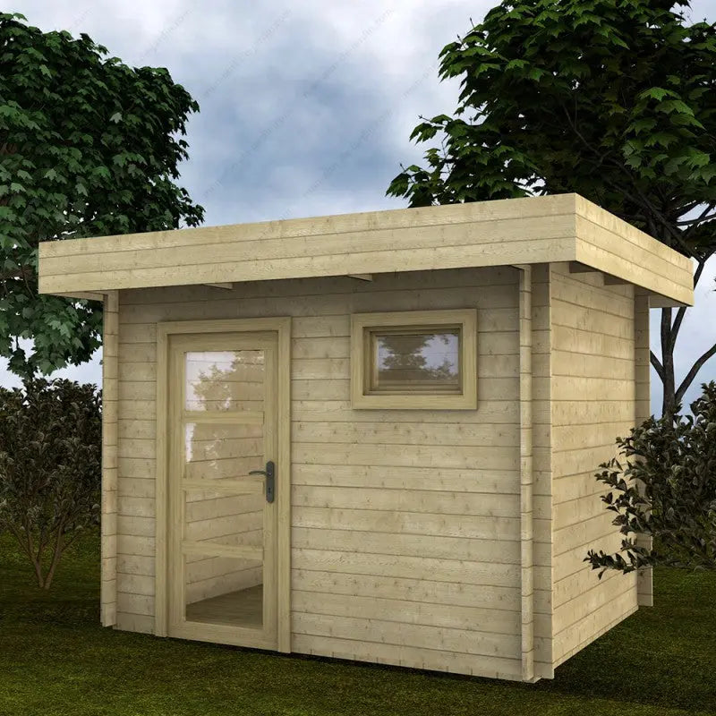Abri en bois massif 7,5m² MODERNE - madriers 28mm Gardy Shelter Ma boutique