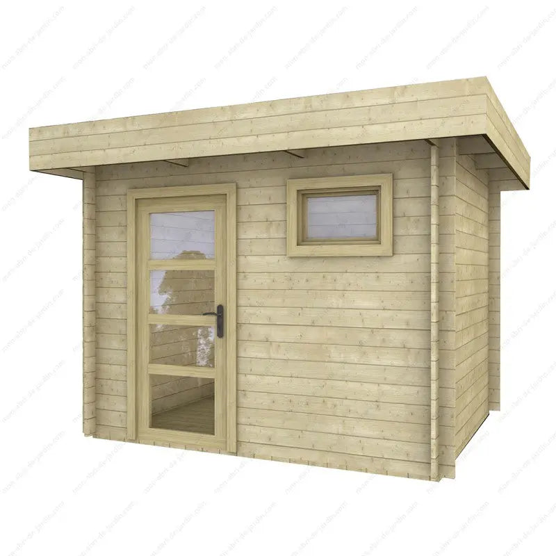 Abri en bois massif 7,5m² MODERNE - madriers 40mm Gardy Shelter Ma boutique