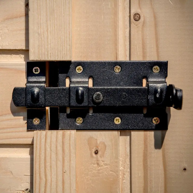 Abri en bois massif 9,9m² + bûcher 3m² - 28mm + couverture ondulée - Habrita Ma boutique