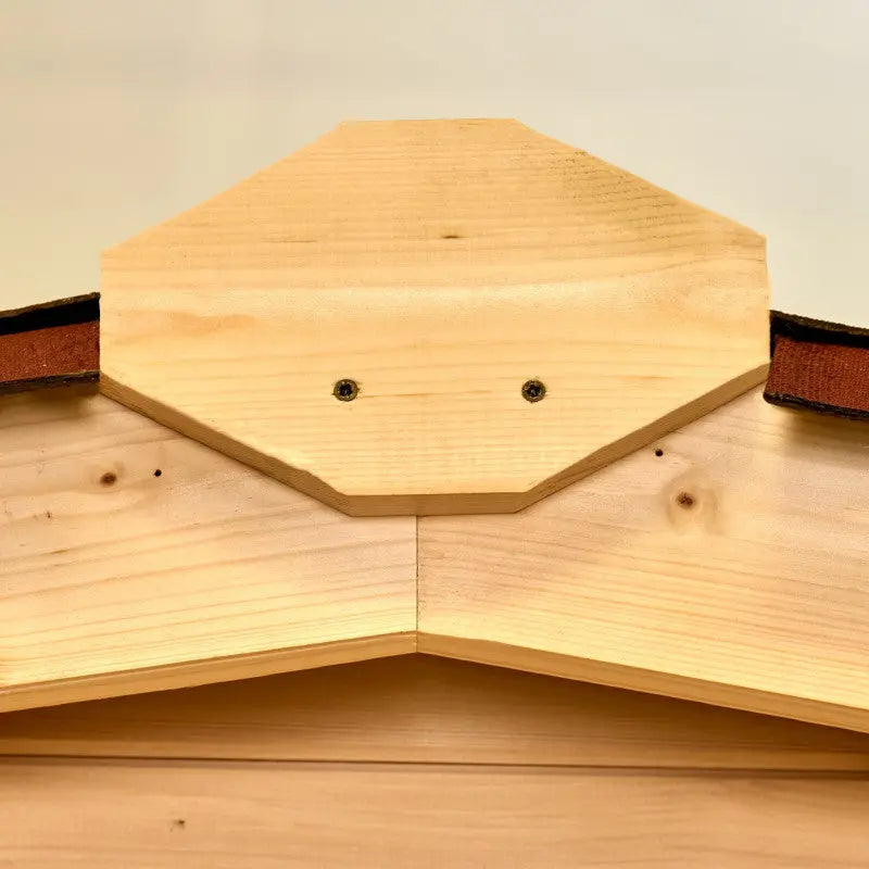 Abri en bois massif 9,9m² + bûcher 3m² - 28mm + couverture ondulée - Habrita Ma boutique