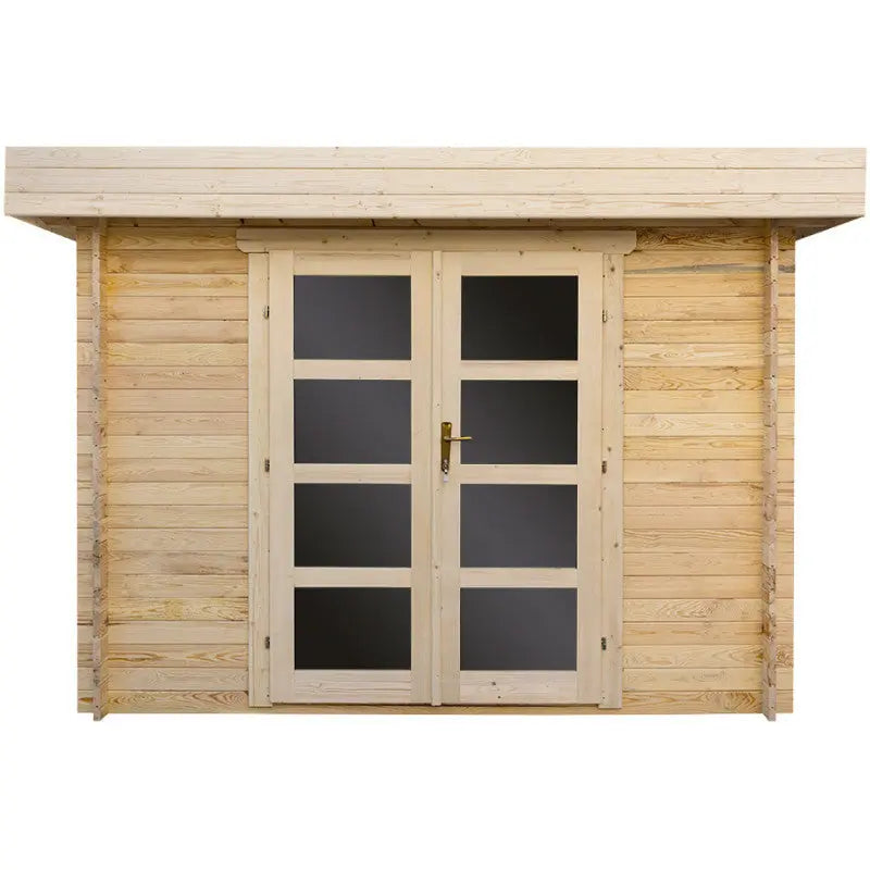 Abri en bois massif 9m² MODERNE - madriers 28mm Gardy Shelter Ma boutique