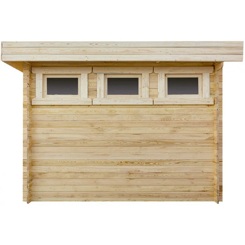 Abri en bois massif 9m² MODERNE - madriers 28mm Gardy Shelter Ma boutique
